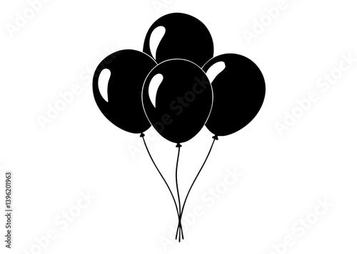 Gold Balloons Metallic Sheen Festive Celebration
