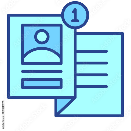 Voting & election blue outline Icon