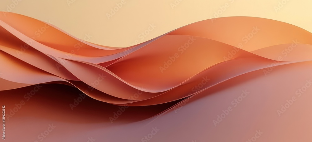 Fototapeta premium Minimal Abstract Background for Branding and Product Presentation with Soft Curves