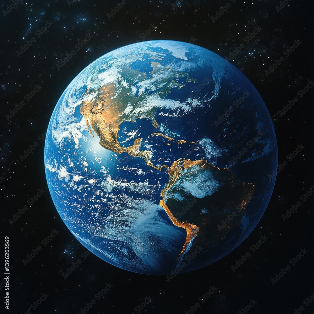 Fototapeta premium Earth from Space Fragments Red Sea Aerial View