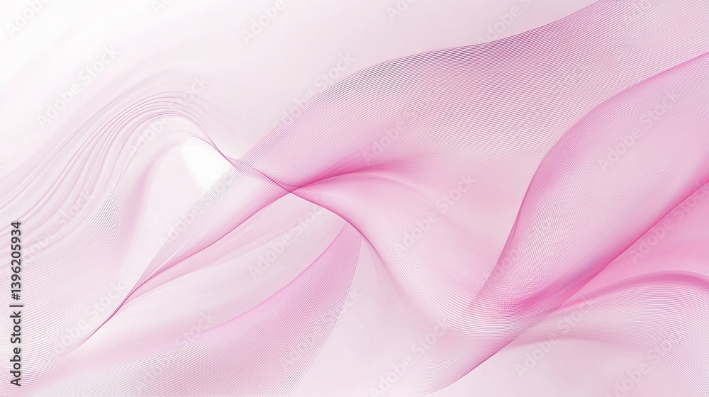 Obraz premium Abstract pink wave background design vector illustration graphic element for banner and wallpaper design