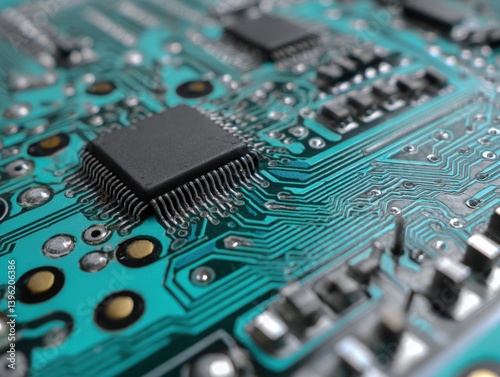 A close-up of an electronic...