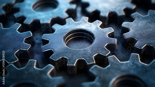 Interlocking Metal Gears Mechanism