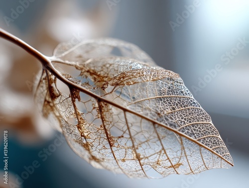 Delicate, translucent leaf ...