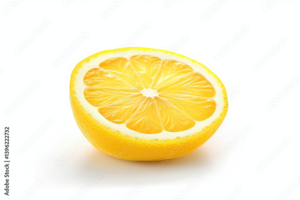 Glossy Lemon Slice on transparent background Glossy Lemon Slice on transparent background