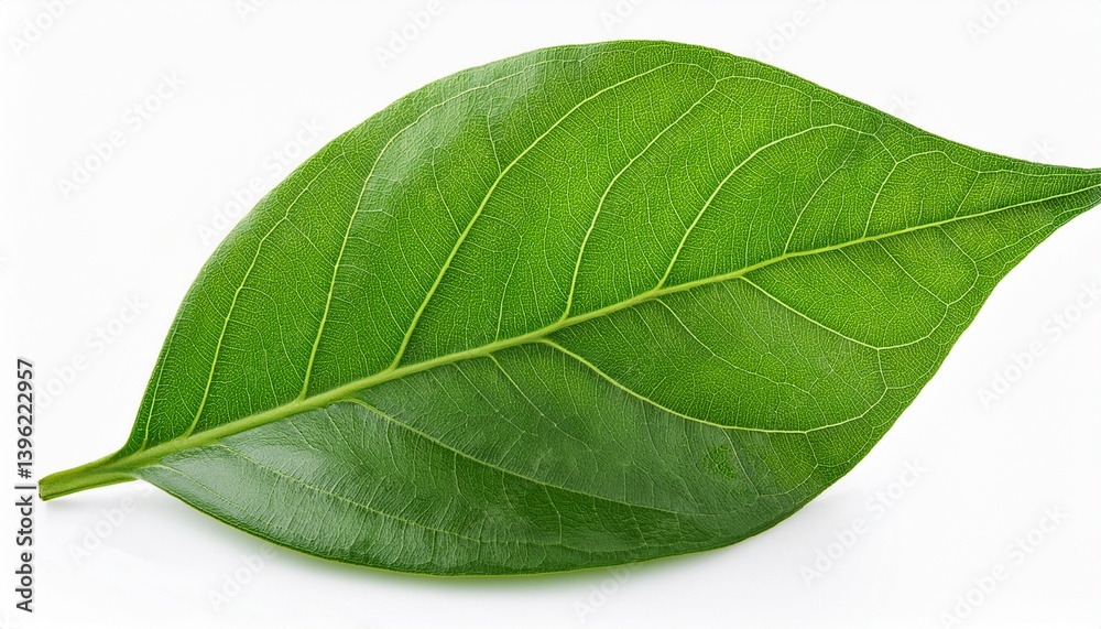 Fototapeta premium green leaves isolated on white background