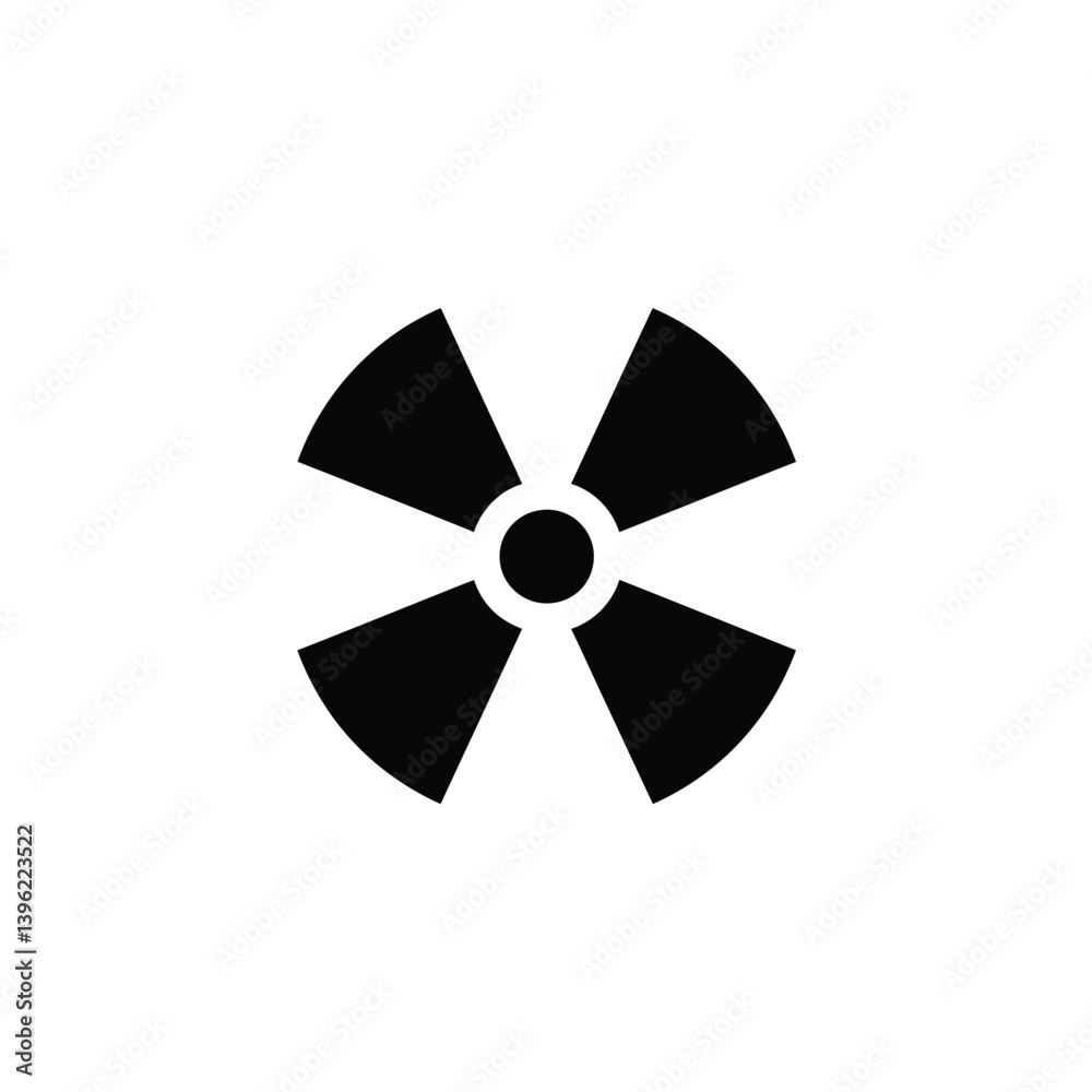 Radiation Warning Symbol Vector Illustration Hazard Sign Icon Graphic Radiation Warning Symbol Vector Illustration Hazard Sign Icon Graphic