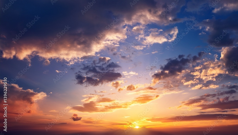 Fototapeta premium Sky background on sunset