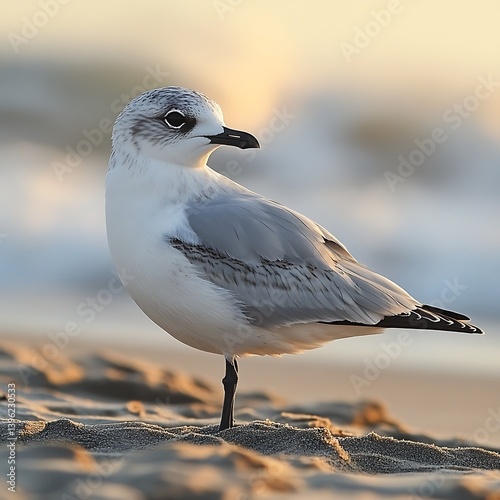 Seagull on Sandy Shore (1) photo