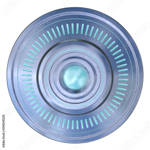 Fototapeta Naklejka Na Ścianę i Meble -  UFO, 3d illustration isolated on white background