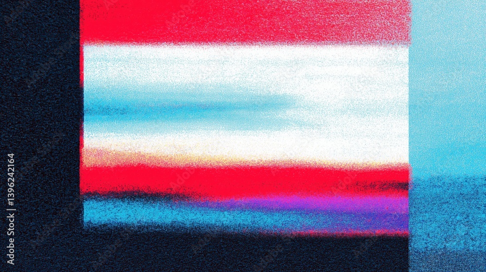 Abstract VHS glitch effect background illustration.