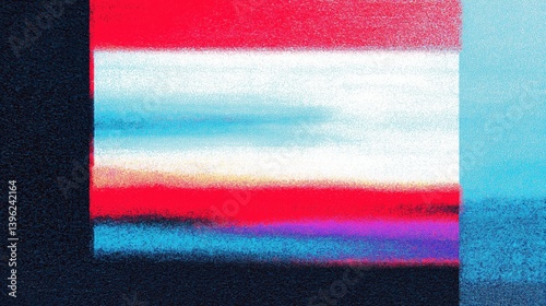 Obraz na płótnie Abstract VHS glitch effect background illustration. w salonie