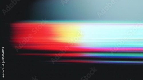Obraz na płótnie Vibrant streaks of color create an abstract motion blur on dark background. w salonie