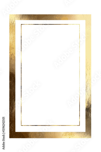 A textured layered gold picture frame offering a luxurious display
