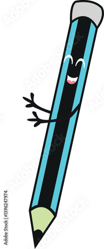 cute pencil character