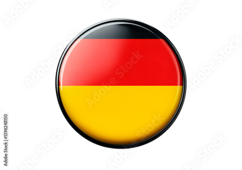 Free Download German flag button isolated on transparent background - GFXLoad