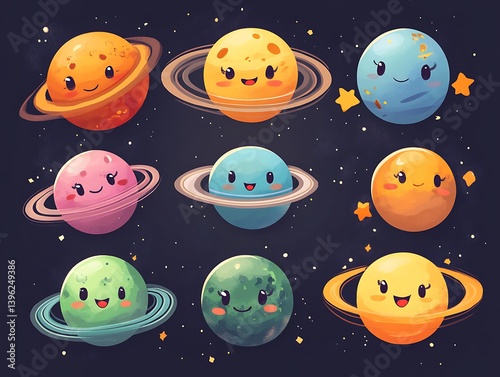 Cute Planets in Space (2)