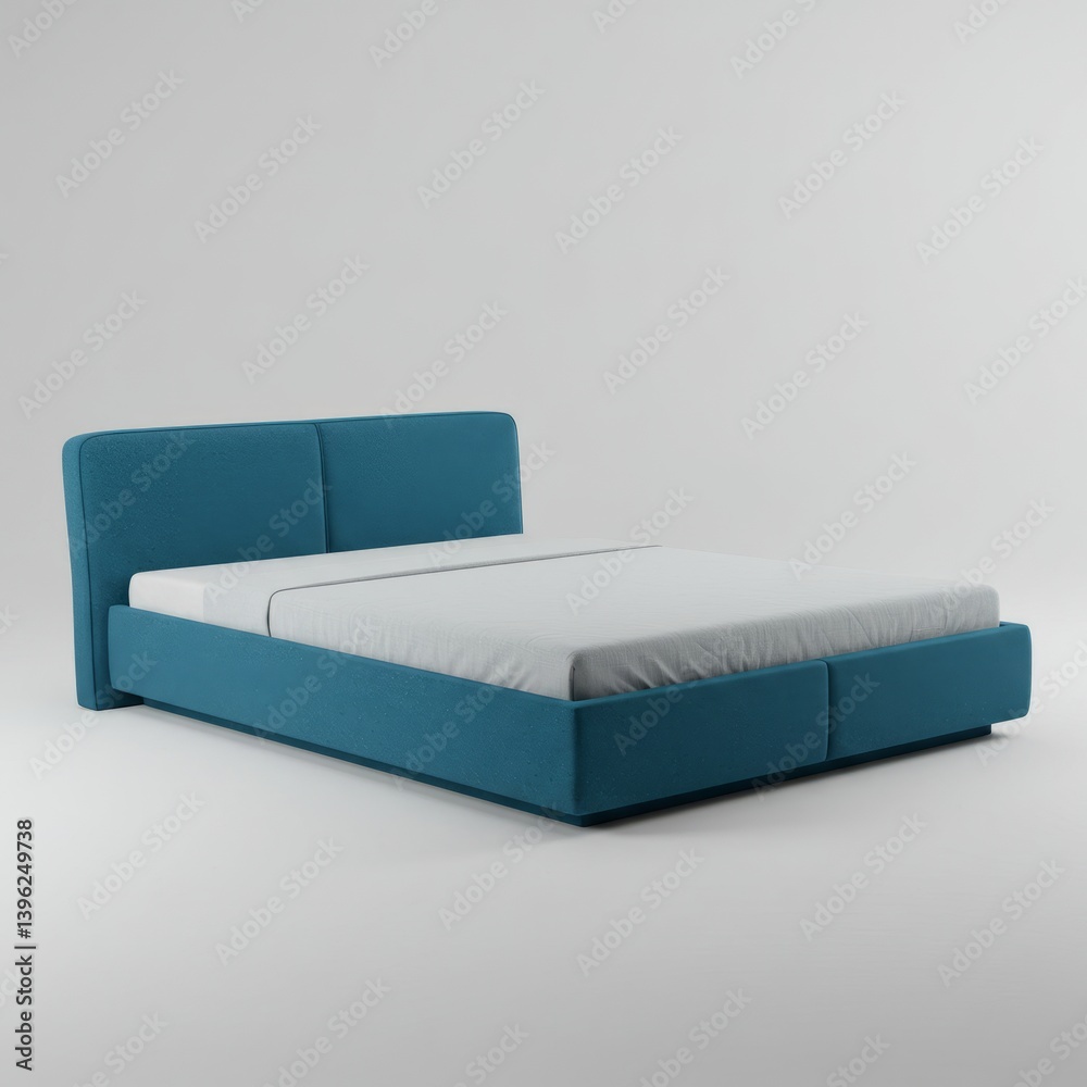 Fototapeta premium bed on a white background
