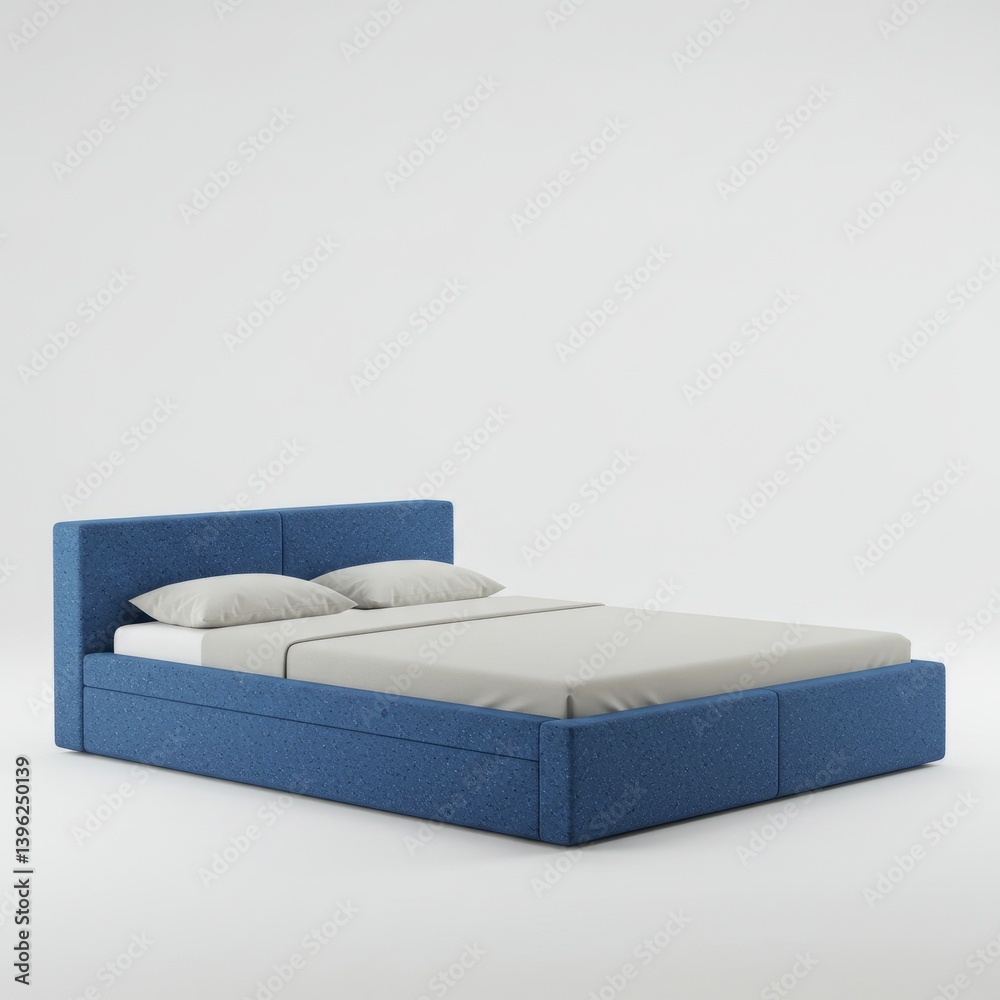 Fototapeta premium bed on a white background