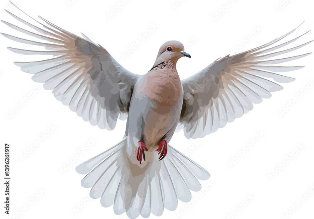 Obraz premium dove isolated on white background png