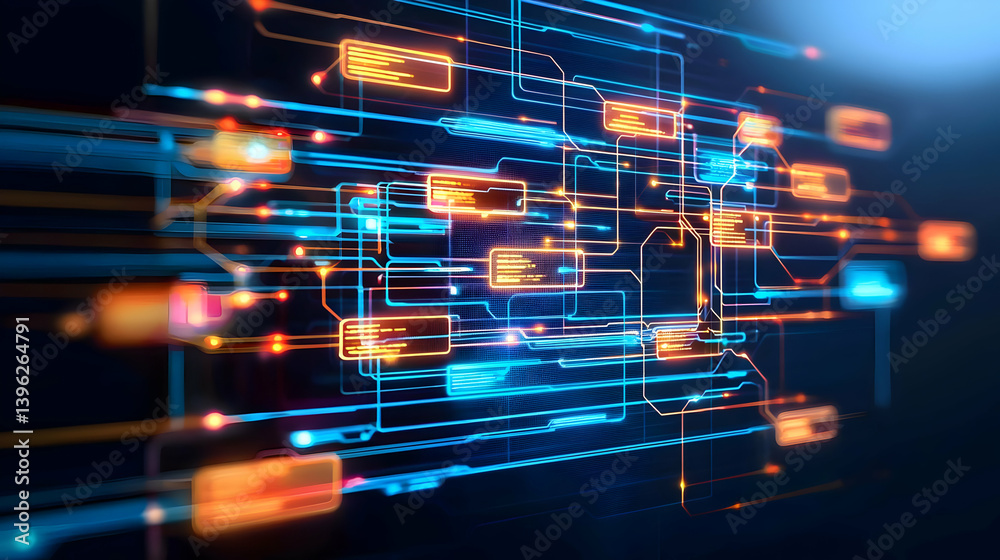 Abstract Circuit Technology Graphic Design