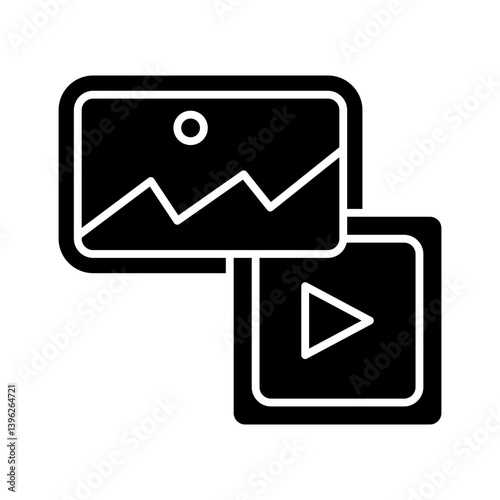 Obraz na płótnie Video icon w salonie