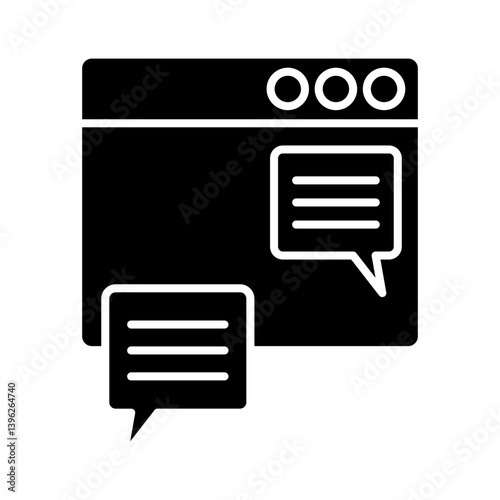 Obraz na płótnie Website icon w salonie