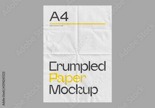 Crumpled Paper Mockup