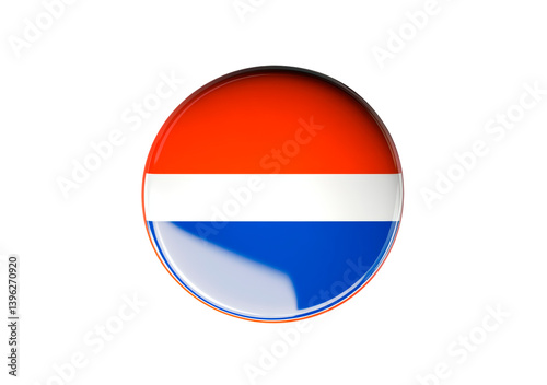 Dutch flag badge isolated on transparent background Free Download Dutch flag badge isolated on transparent background - GFXLoad