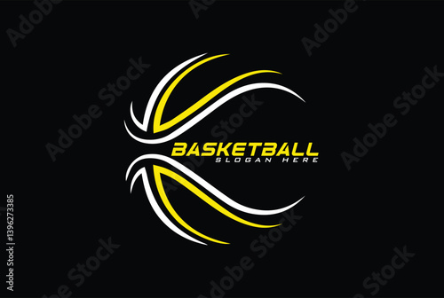 Basketball logo badge template - sports logo