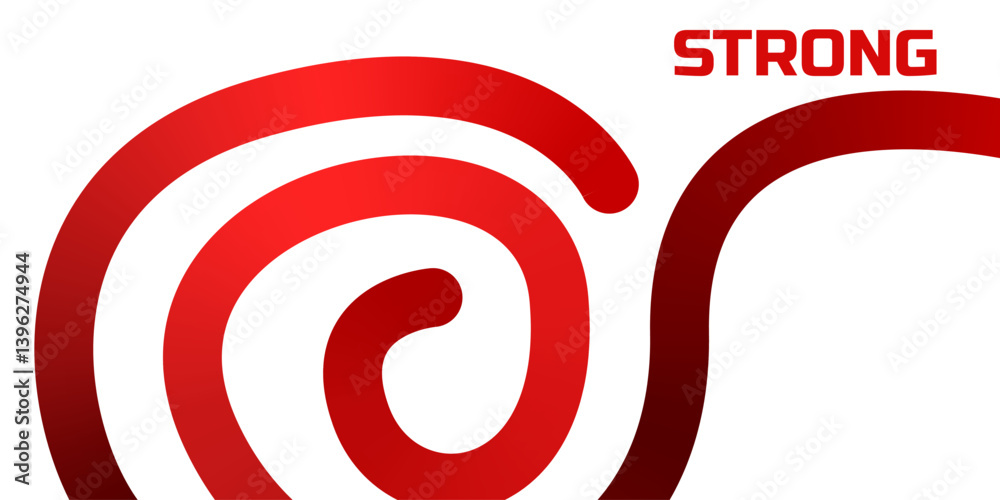 Lines with red Gradient on a white Background. Abstract Pattern of 3D Wavy Shapes. Vector Graphic of Rainbow Ribbons Lines with red Gradient on a white Background. Abstract Pattern of 3D Wavy Shapes. Vector Graphic of Rainbow Ribbons