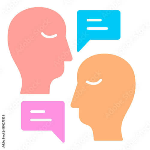 Debate Speech illustration icon