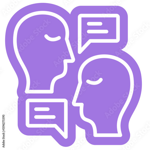 Debate Speech illustration icon