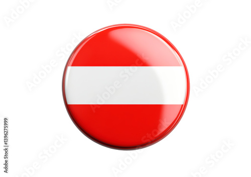 Free Download Round Austria flag isolated on transparent background - GFXLoad