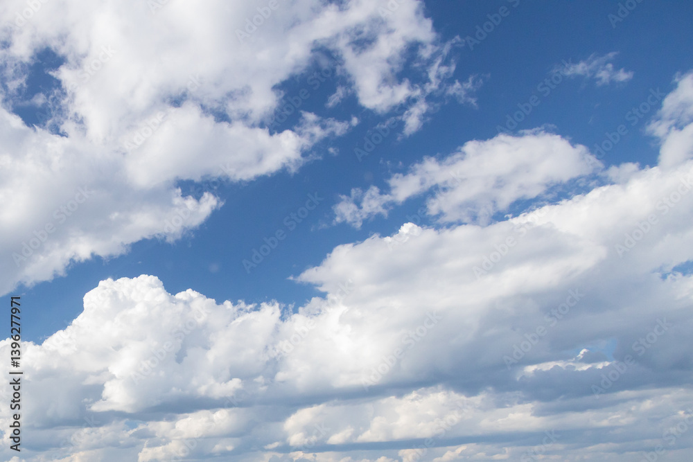 Naklejka premium Blue sky with clouds