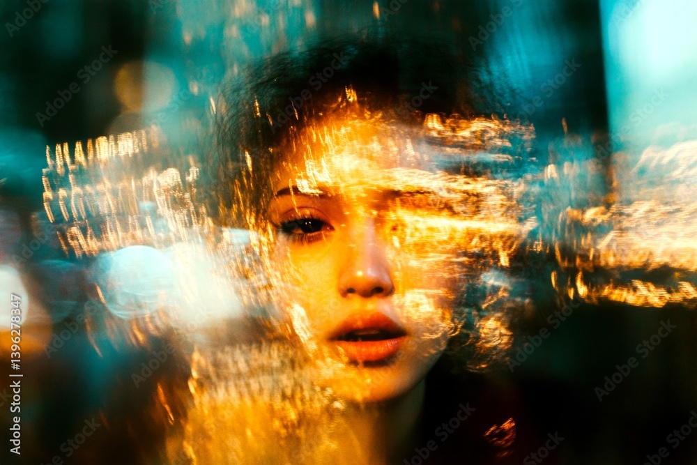How vision works. Hallucination - due to altered states of consciousness: abstract image of individual status. Metaphorical altered states of consciousness feelings of a mental illusion.