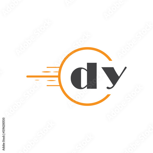 initial monogram logo with circle style design.