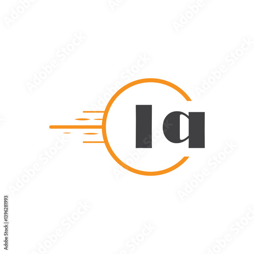 initial monogram logo with circle style design.