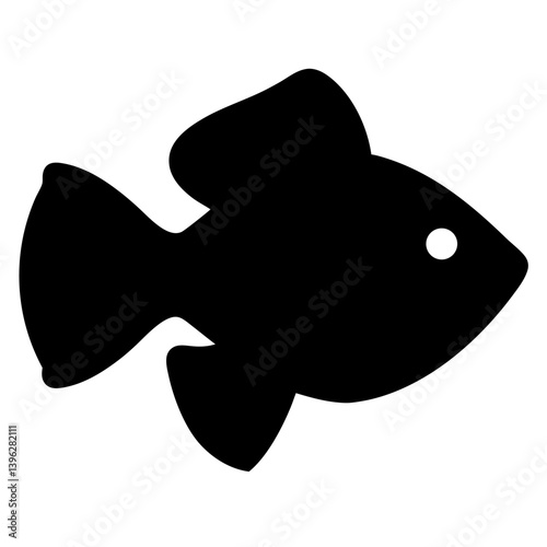 molly fish black silhouette of a moorish idol fish aquatic animal ocean life- simple black silhouette of a molly fish tropical sea life animal icon,