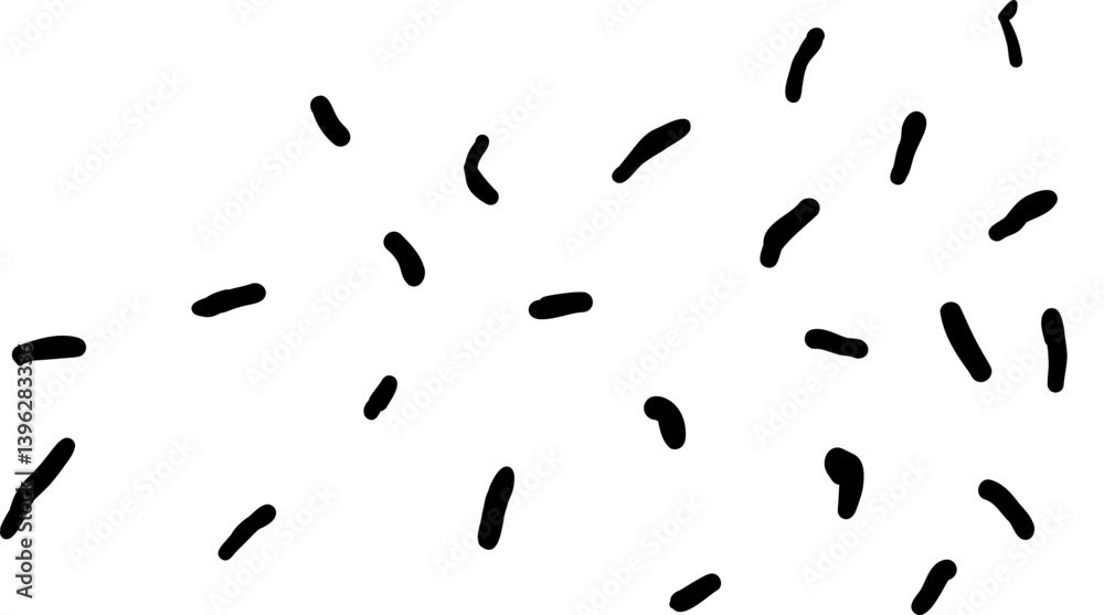 Mixed Drop-Shaped and Oval Dot Scatter Mixed Drop-Shaped and Oval Dot Scatter