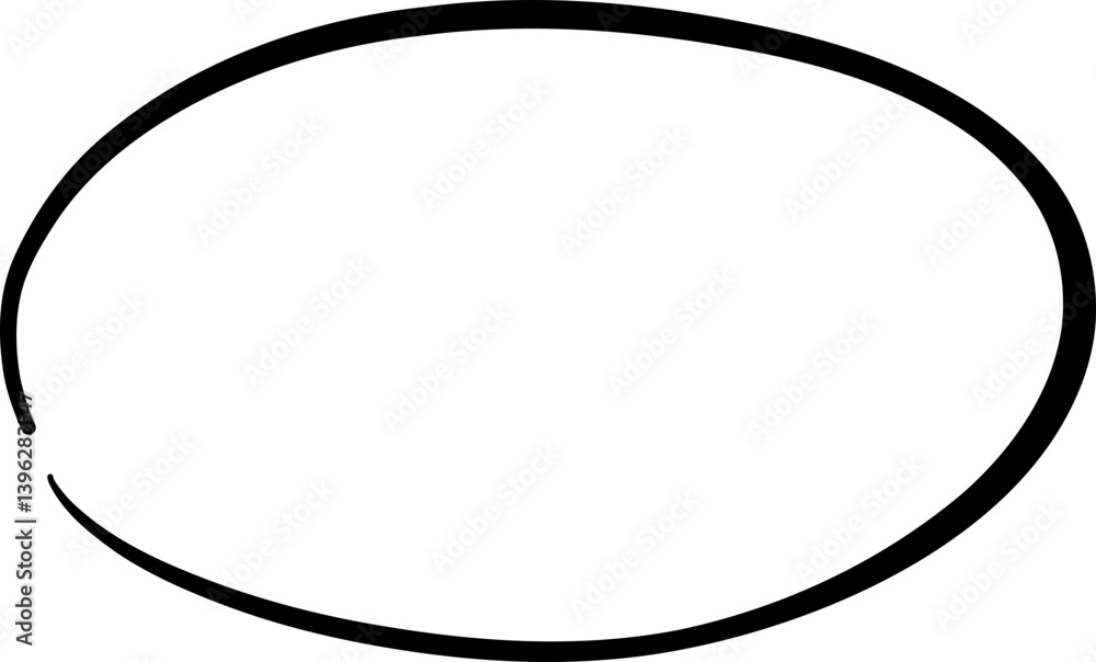 Soft Horizontal Oval Scribble with Incomplete Edge Soft Horizontal Oval Scribble with Incomplete Edge