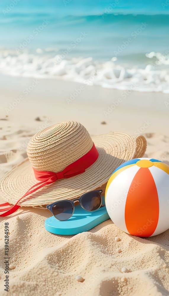 Obraz premium Relaxing Beach Essentials