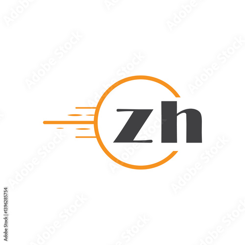 initial monogram logo with circle style design.