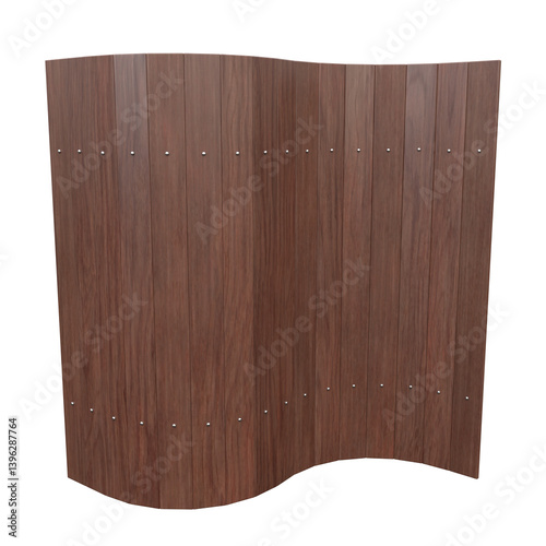 Fototapeta Naklejka Na Ścianę i Meble -  S-Wall, 3d illustration isolated on white background