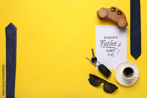 Card with text HAPPY FATHER...