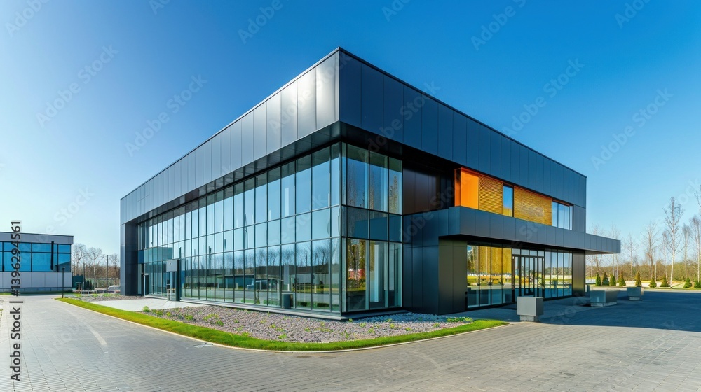 Exterior view of a smart building with advanced technology stock photo --ar 16:9 --style raw --v 6 Job ID: bd368586-a34c-4fa3-be83-a11025dd6229 Exterior view of a smart building with advanced technology stock photo --ar 16:9 --style raw --v 6 Job ID: bd368586-a34c-4fa3-be83-a11025dd6229