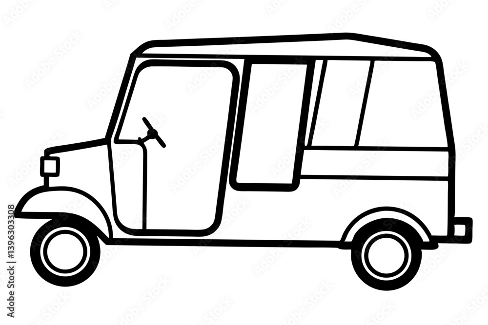 auto rickshaw silhouette vector auto rickshaw silhouette vector