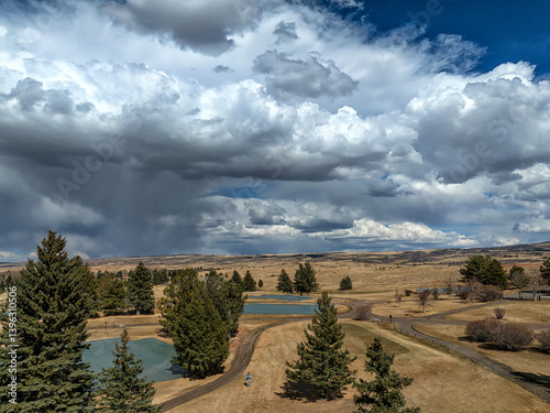 Afternoon clouds over the Laramie Valley; Wyoming 