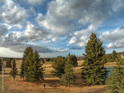 Afternoon clouds over the Laramie Valley; Wyoming 