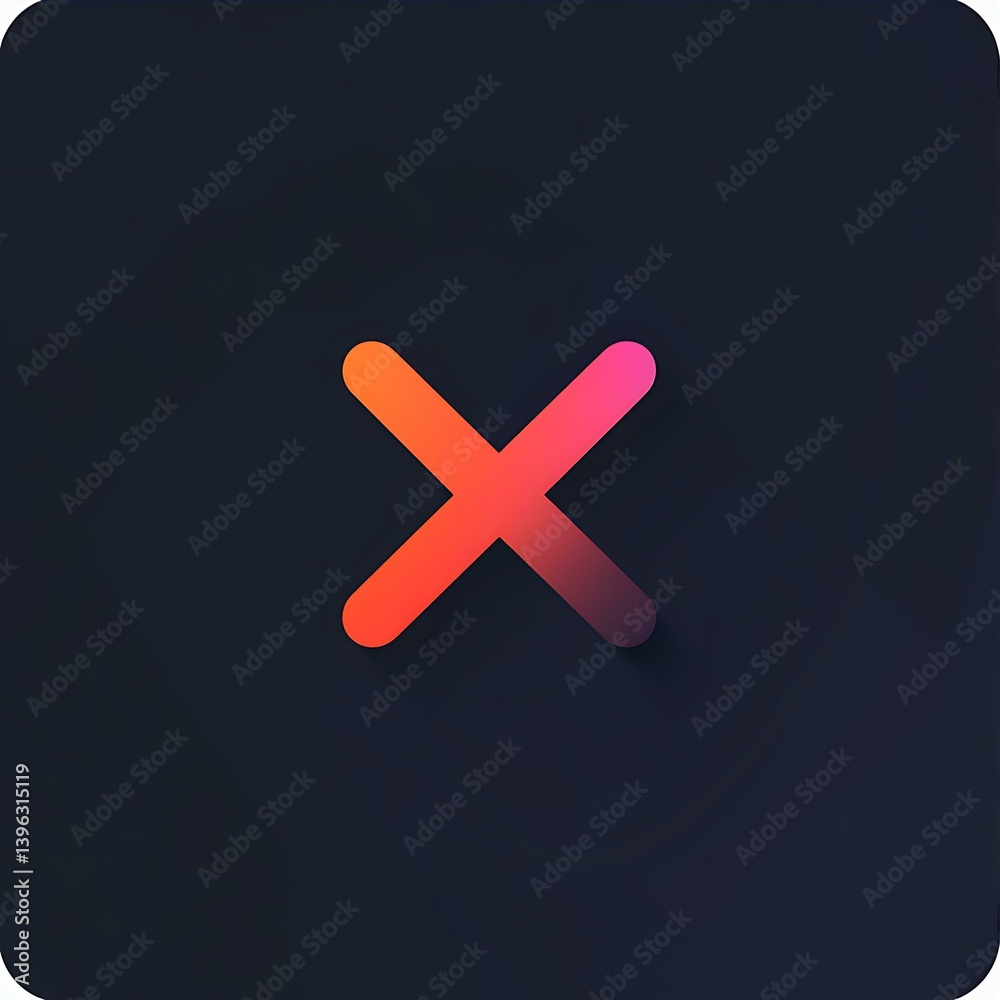 Gradient Cross Icon Design Element of excellence in splendor beyond compare with grace in style Gradient Cross Icon Design Element of excellence in splendor beyond compare with grace in style